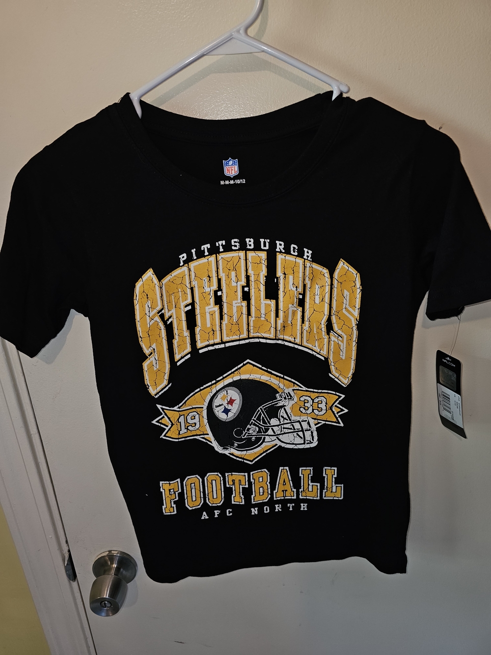 NFL Pittsburgh Steelers Black and Yellow Kids Football Tee